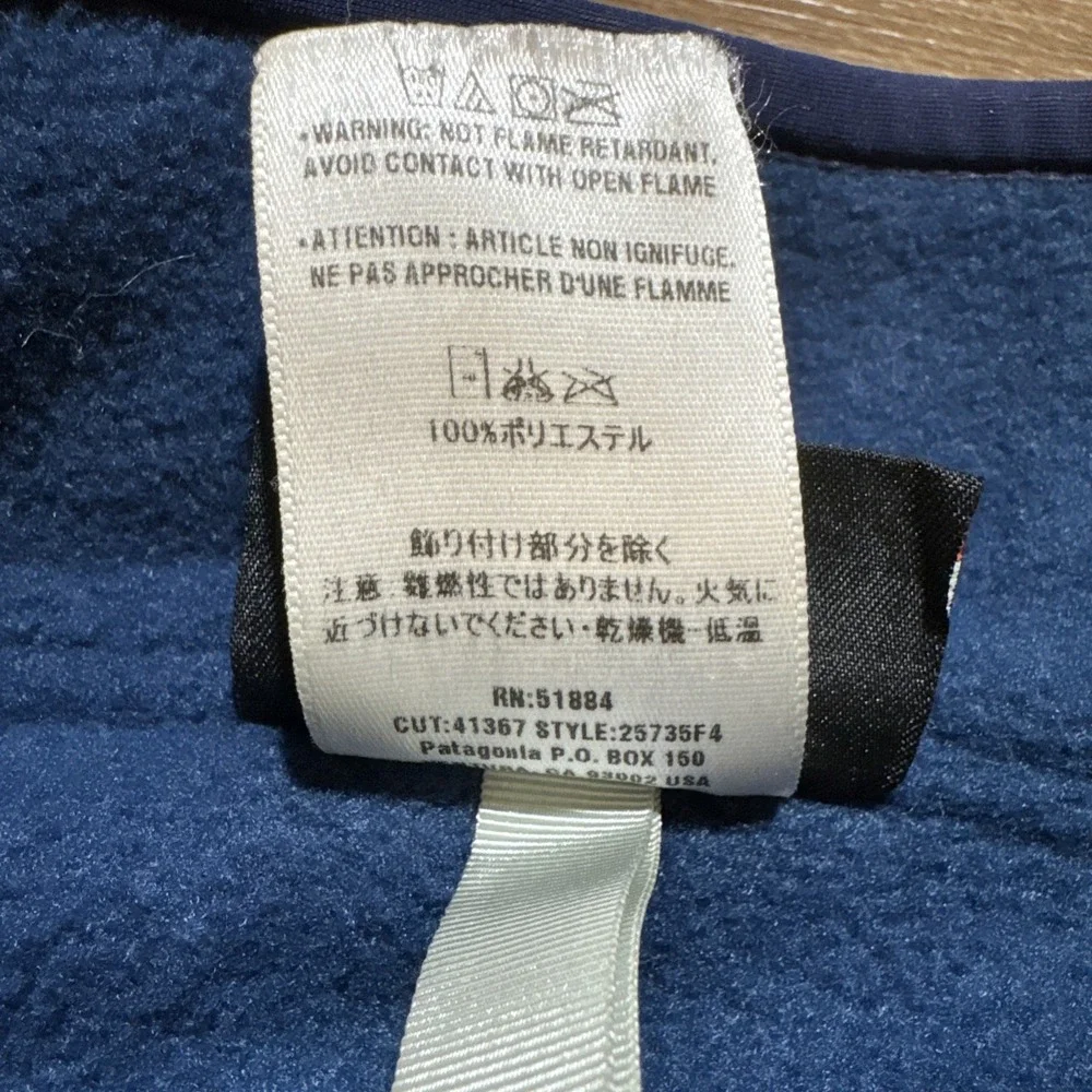 Vintage Patagonia Synchilla Men's Size XL 1/2 Zip Marsupial Fleece Blue‎ 2004